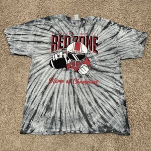 Stanford Cardinal Shirt Mens XL Gray Tie-Dye Red Zone Football Home of Champions
